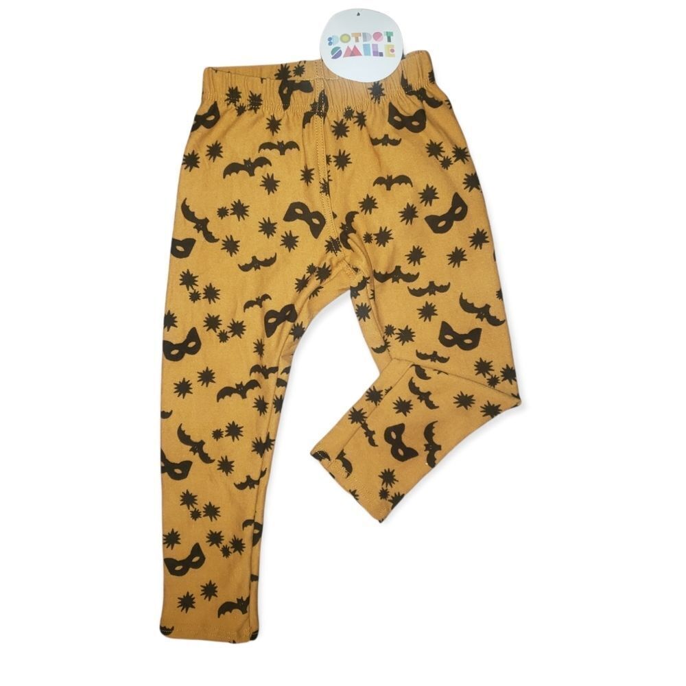 NWT DOT DOT SMILE Leggings Sz 12/24 Mo Halloween Bats Soft